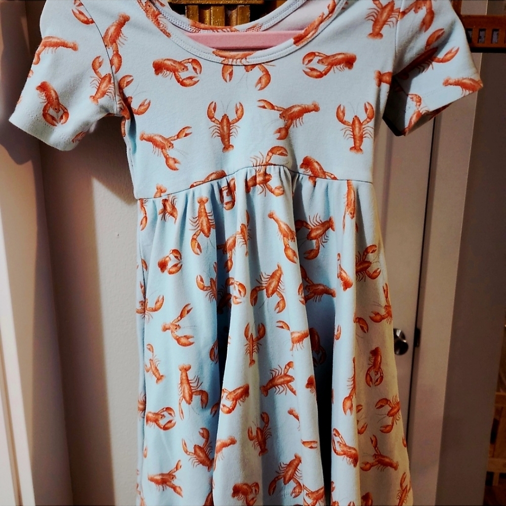 Nola TAWK X 2 DRESSES.  Size 4T And 5 Crawfish And Magnolia Dress